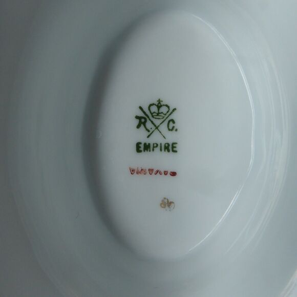 VTG Circa 1920s Rosenthal Empire Gravy Bowl W/ Woman Face Handles & Underplate - Picture 16 of 16